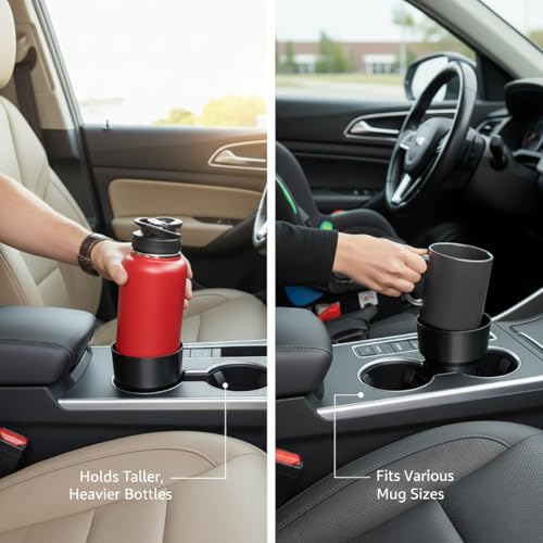 Adaptador portavasos para carro para tazas grandes miniatura 4