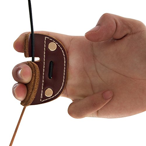 Irq Cowhide Leather Archery Finger Tab For Archery, Traditional Style Archery Tab Finger Protector, Handmade Archery Tabs For Hunting & Target Practice #TOP6