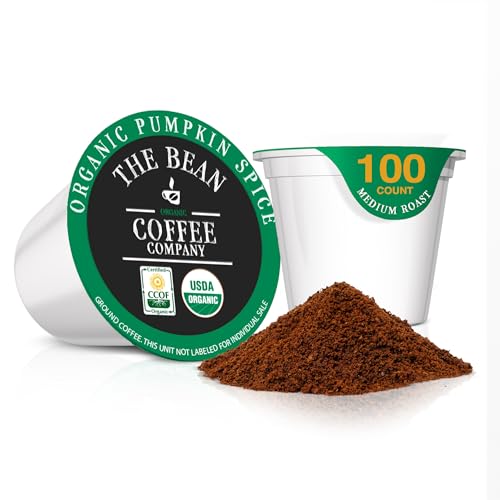 The Bean Coffee Company Pumpkin Spice, Single-Serve Coffee Pods, 100 Count