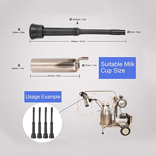 Pièces de doublure de machine à traire étanches et durables pour bétail, 4 pièces - 3