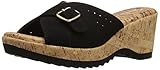 Skechers Cali Women's Bohemias Wedge Sandal,Black,8 M US