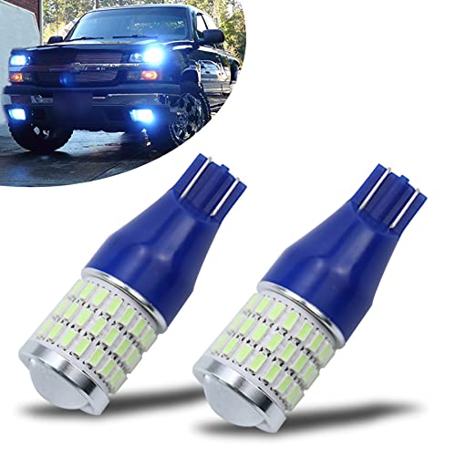 iBrightstar 9-30V Super Bright Error Free 921 T15 912 W16W LED Bulbs with Projector for Back Up Reverse Cargo Sider Marker lights, Ice Blue