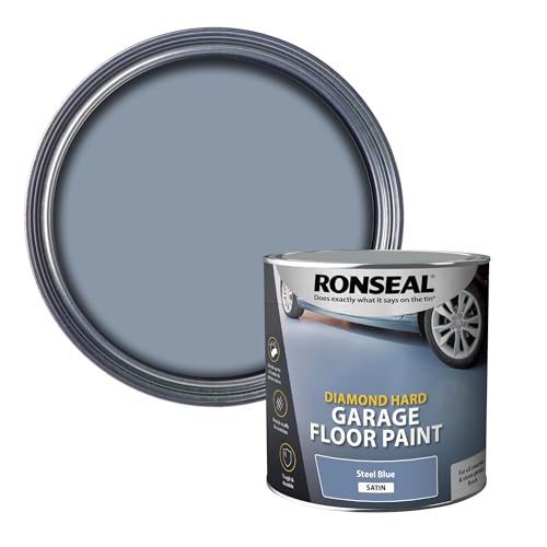 Ronseal DHGFPB25L 2.5L Diamond Hardgarage Floor Paint - Steel Blue