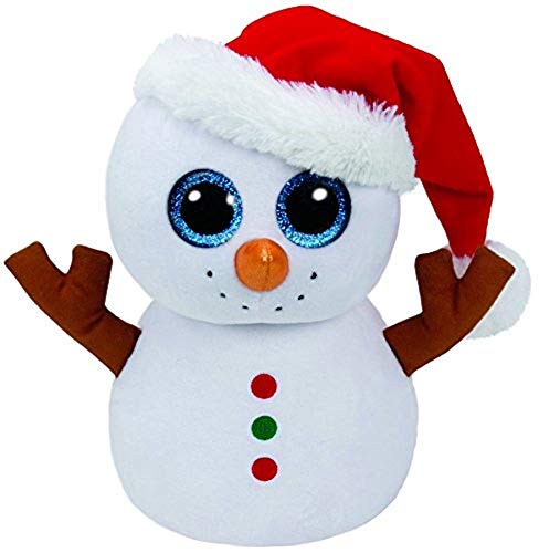 Ty Beanie Boo's Scoop Snowman w/ Santa Hat