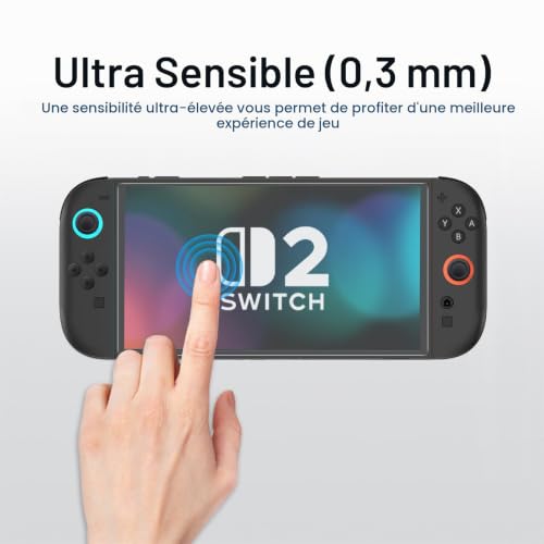 amFilm OneTouch Protections d'écran en Verre Trempé Mat pour Switch 2 2025 – vue 5