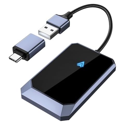 Android Auto Wireless Adapter for Factory Wired Android Auto - Instant Connection, Converts Wired to Wireless, Compatible with Android 10+ & Cars from 2015 Cover