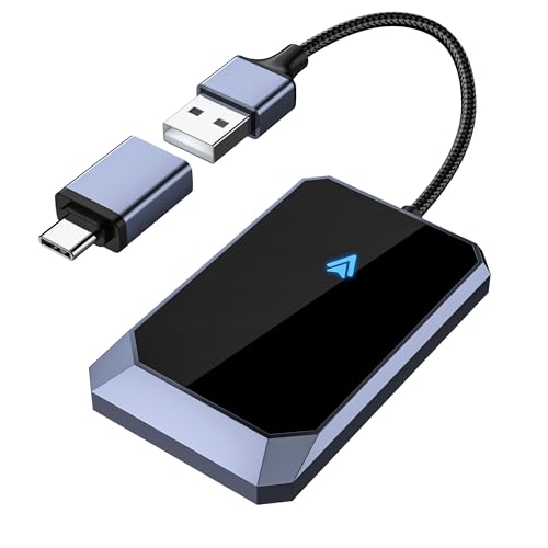 Android Auto Wireless Adapter for Factory Wired Android Auto - Instant Connection, Converts Wired to Wireless, Compatible with Android 10+ & Cars from 2015 by TERUNSOUl - Used condition - CA$49.95