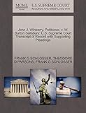  John J. Winberry, Petitioner, V. W. Burton Salisbury. U.S. Supreme Court Transcript of Record with Supporting Pleadings
