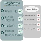 Rinderlungenwürfel für Hunde I 1kg I Rinderlunge getrocknet würfel klein I Trainingsleckerli Hund I Rinderlunge für Hunde getrocknet | fettarm I Leckerlies von Wuffsnacks