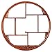 Rack da Collezione in Palissandro, Appeso A Parete Rotondo, Mogano Handicizzare Parete Appeso, Ornamenti in Legno, Scaffale Cinese,A,100cm