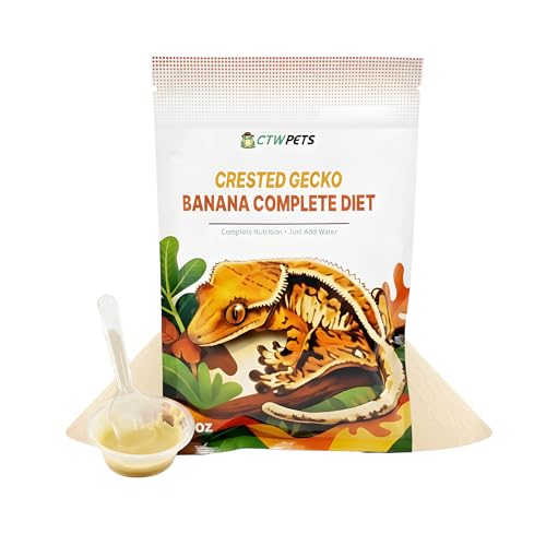 CTWPets Crested Gecko Banana Complete Diet – Premium Fruit &