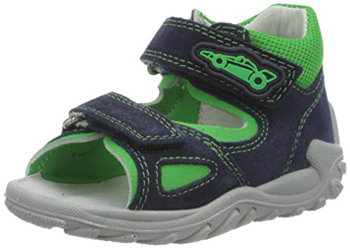 Superfit Baby Jungen FLOW Sandalen, (Blau/Grün 80), 22 EU