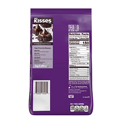 HERSHEY'S KISSES Special Dark Chocolate Easter Candy, 2 Pounds, Party Bag - Thumbnail 2