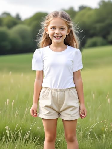 Family Feeling Girl Tshirts Short Sleeve Crewneck Kids T-Shirts Top Tee2