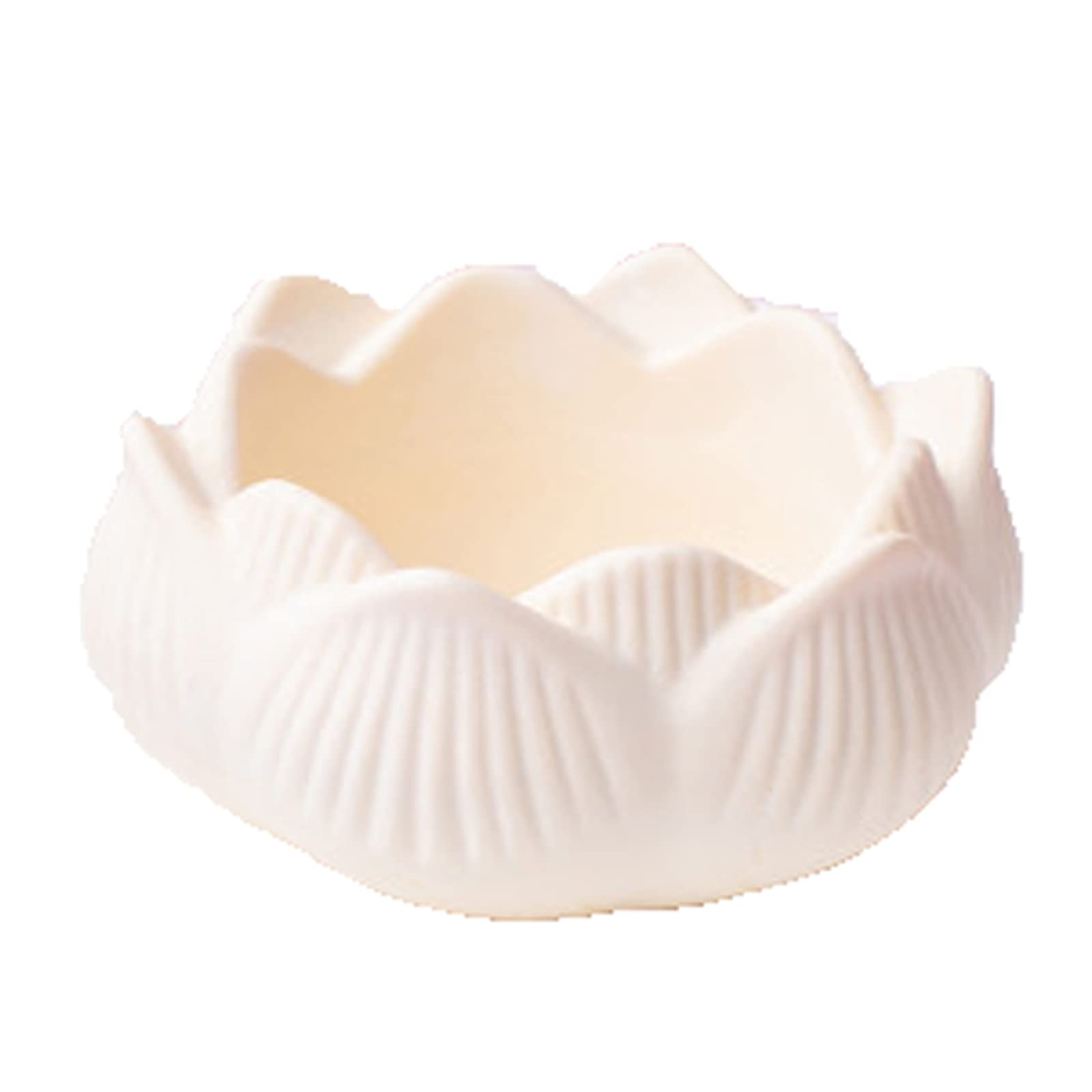 Sbjklyrn One Color Candleholder, Lotus Shape Silicone Mold Candle Holder Storage Box Ashtray Silicone Mold Aroma Gypsum Mold