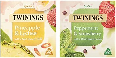 Twinings Pineapple and Lychee Herbal Tea bags, 20 Tea bags