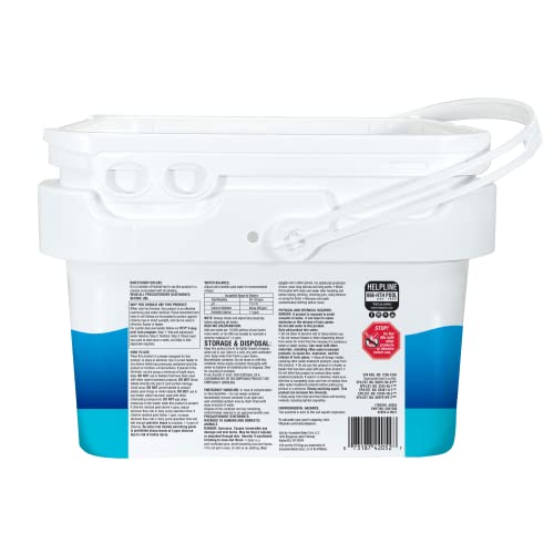 Image of HTH 42052W Pool Care 3 inch Chlorine Tabs Advanced, Individually Wrapped Tablets - Swimming Pool Sanitizer with Clarifier & Algaecide, Destroys Bacteria & Algae, Delivers Clear Water All Season, 5 lbs