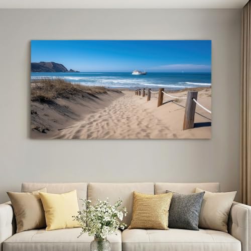 Lienzo de playa panorámico para decorar la sala de estar o la oficina