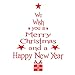 Produktbild BRAVOSOLEIL Weihnachtsbaum Fensterbilder Aufkleber Weihnachtsgrüße Wand-Aufkleber Weihnachtsfeiertags-Winter-Magie Weiß-Dekorationen Ornamente Party Supplies Red 1set