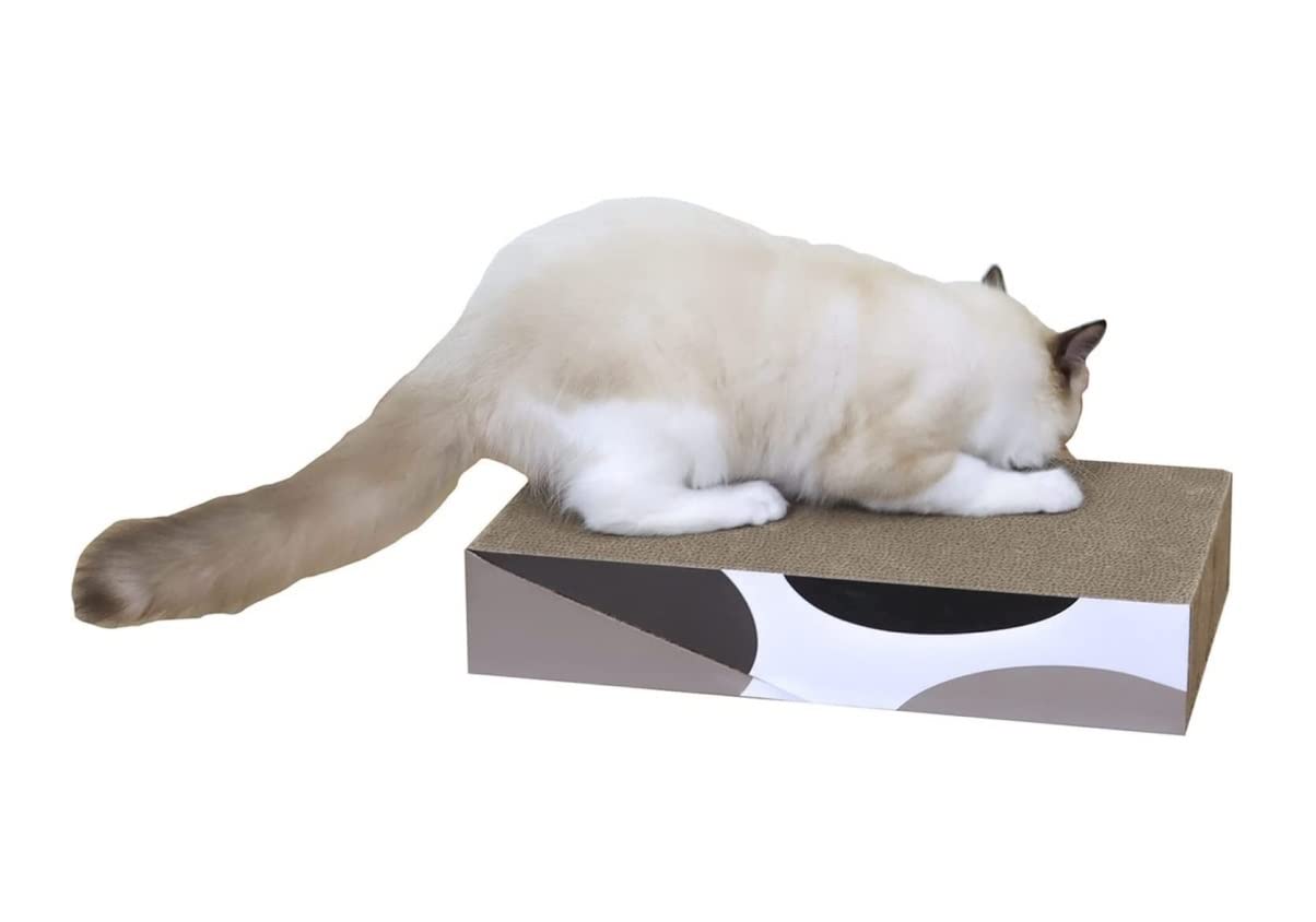 Rascadores para Gatos Almohadilla De Rascado Corrugado para Cama De Salón De Cartón Reversible Duradera para Que Los Gatos Descansen, Muelan Las Garras Y Jueguen Afilador de uñas para Mascotas