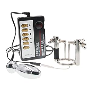 Jixaxe Metalen elektrische shock anale plug pulsstimulatie kleine butt plug urinedilatatie comboset elektrische…