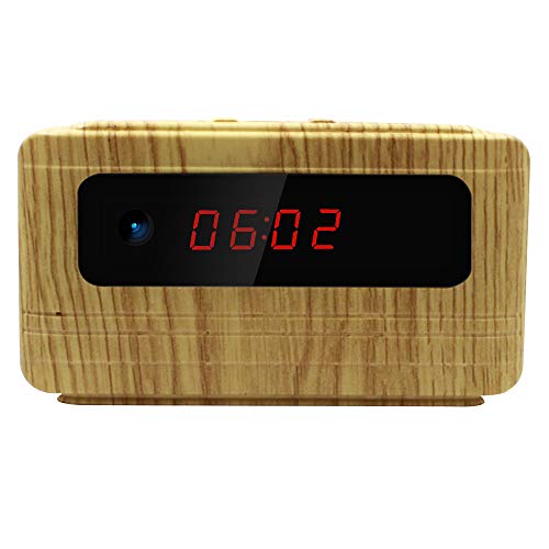 Mini Spy Hidden Camera Clock Full HD 1080P Motion Detection Video Loop Recording Home Surveillance Cameras (New Version)