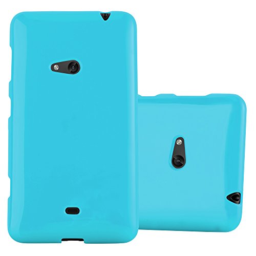 Cadorabo Case Compatible with Nokia Lumia 625 in Jelly Light Blue - Shockproof and Scratch Resistant TPU Silicone Cover - Ultra Slim Protective Gel Shell Bumper Back Skin Cadorabo Case Compatible with Nokia Lumia 625 in Jelly Light Blue - Shockproof and Scratch Resistant TPU Silicone Cover - Ultra Slim Protective Gel Shell Bumper Back Skin