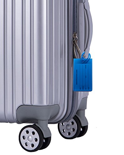 8 Packs Colorful Flexible Travel Luggage Tags For Baggage Bags/Suitcases - Name Id Labels1 Set For Travel 1 #TOP5