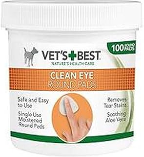 Vets Best Clean Eye Round Pads (100 pads In a Tub) (One Size) (White)