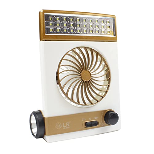 Projecteur portatif à DEL Ventilateur solaire Lanterne de camping LED Lampe de poche rechargeable Portable Tente extérieure Éclairage Lampe de lecture de travail multifonctionnelle Super Brillant