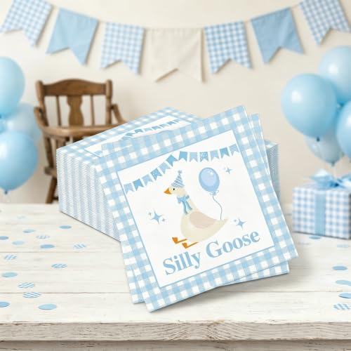 Silly Goose Napkins Goose Napkins for One Silly Goose Party Decorations