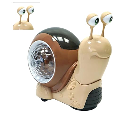 KUIDAMOS Juguete Interactivo de Caracol para bebé con Luces Musicales para Niños Pequeños, Juguete de Caracol para Gatear Entre e Hijos para un Tiempo de Juego Seguro (Marrón) KUIDAMOS Juguete Interactivo de Caracol para bebé con Luces Musicales para Niños Pequeños, Juguete de Caracol para Gatear Entre e Hijos para un Tiempo de Juego Seguro (Marrón)