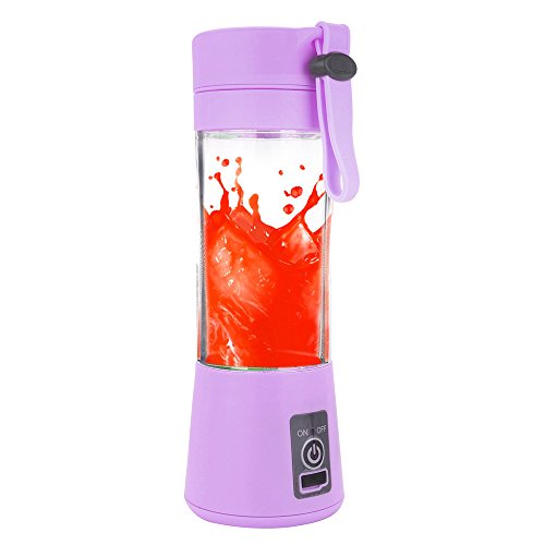 Kariwell Juice Cup, Personal Glass Smoothie Blender 380ml USB Electric Fruit Juicer Handheld