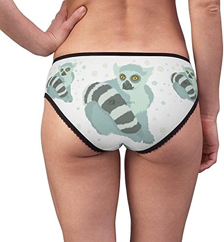 Lemur Panties, Lemur Underwear, Briefs, Cotton Briefs, Funny Underwear, Panties For Women