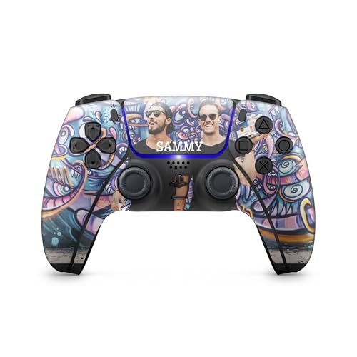 Custom Photo Controller Skin fits PS5 DualSense Controller, Personalised Gaming Accessory