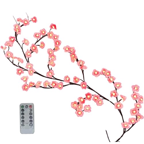 Guirlande branches de cerisier LED 1,6m 48 lampes avec télécommande 8 modes - 2