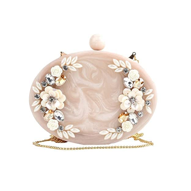BIH Resin Clutch Bag Hand Bag Acrylic Clutches for Women Bridal Clutches for Wedding Celebrity Party Evening Marble Purse Floral Clutch For Womens & Girls (Multicolor-2) (B0CFH8B3W7) Amazon Price History, Amazon Price Tracker