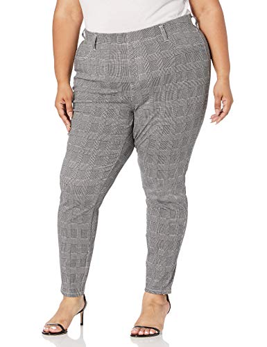 Amazon Essentials Women's Plus Size Pull-On Knit Jegging, Glenplaid, 6X Long