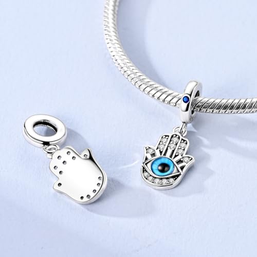 Image of 925 Sterling Silver Charms,Hypoallergenic Beads,Compatible with Pandora Bracelets and Necklaces,Women Holiday Gift Pendants