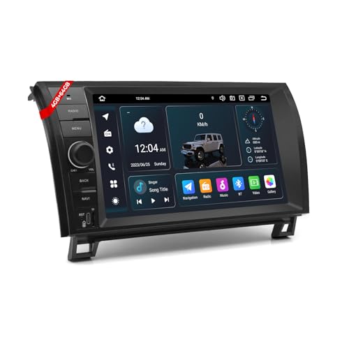 Car Radio for Toyota Tundra (XK50) 2007-2013 LHD Toyota Sequoia (XK60) 2008-2014 LHD Head Unit Upgrade, Android 14 Stereo with 9