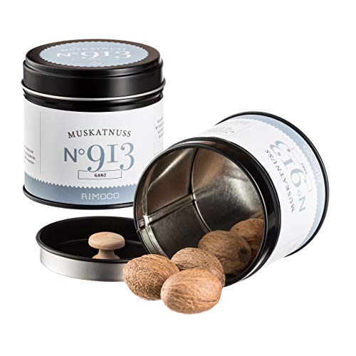 Rimoco N°913 Bio Muskatnuss ganz - Harmonisch & süßlich würzig, feinste Qualität aus Grenada |...