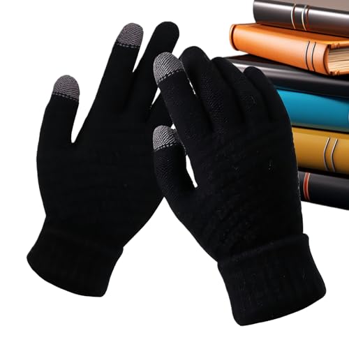 Erconsso Guantes para clima frío, pantalla táctil suave térmica, guantes de invierno y cómodos para pantalla táctil, para correr, deportes, conducción, equitación, camping, senderismo