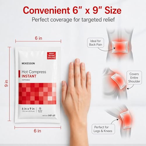 Image of McKesson Instant Hot Packs, Instant Hot Compress, 6 x 9 in | Instant Hot Pack,Sodium Acetate / Water,Disposable,6 X 9 Inch