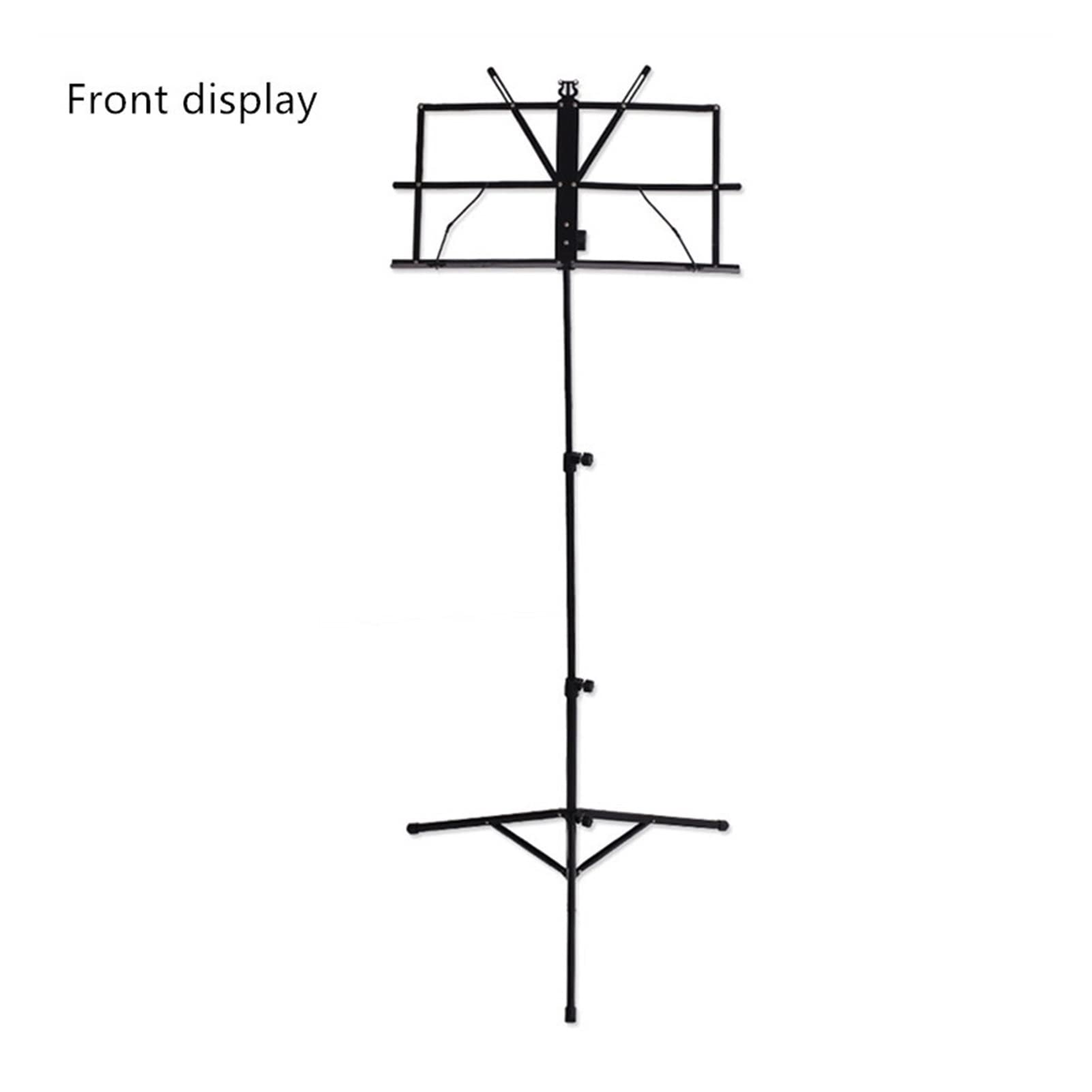 Music Stand Musica Stand Supporto regolabile Pieghevole Pieghevole Pieghevole Musica Treppiede Stand Acciaio Acciaio Supporto for la musica con borsa for chitarra Borsa Accessori Music Shelf /Sheet Mu