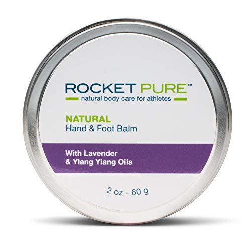 Natural Hand and Foot Balm for Athletes with Lavender and Ylang Ylang. for Dry Cracked, Damaged Heels from Running, Hiking. Moisturize Dry, Chapped Hands from Climbing, Lifting and Other Sports.