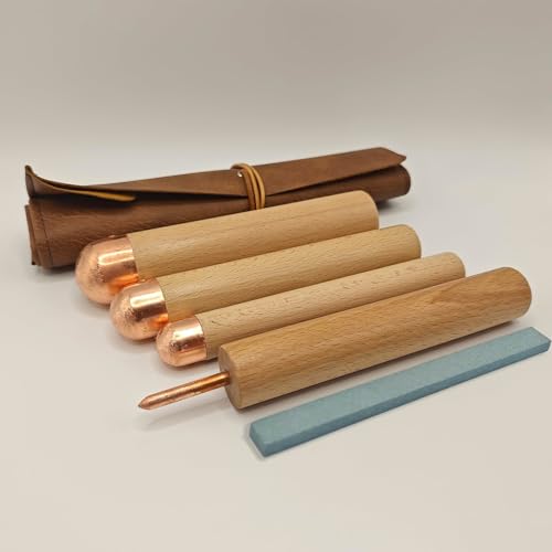 Kit de herramientas de corte de pedernal para manualidades de la edad de piedra, de cobre y escamas de presión, herramientas de corte para principiantes y profesionales