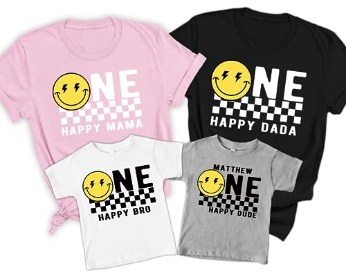 Personalized One Happy Dude 1st Birthday, One Happy Dude 1st Party Shirt2