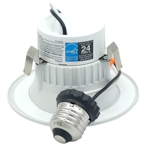 Ah Lighting 3 Inch Dimmable Led Recessed Retrofit Baffle Trim Kit, 9W, 4000K, 680 Lumens, Es Qualified, Ul Listed #TOP4