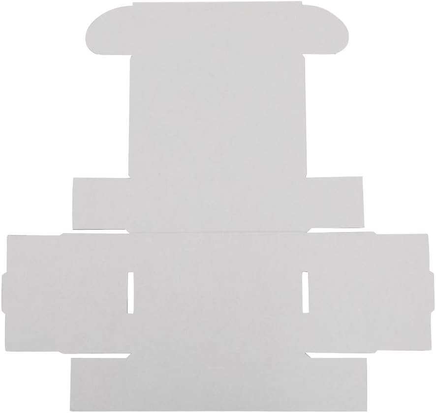 50 Packs White Cardboard Paper Boxes Mailing Packing Shipping Box Corrugated Carton (6 x 4 x 2")