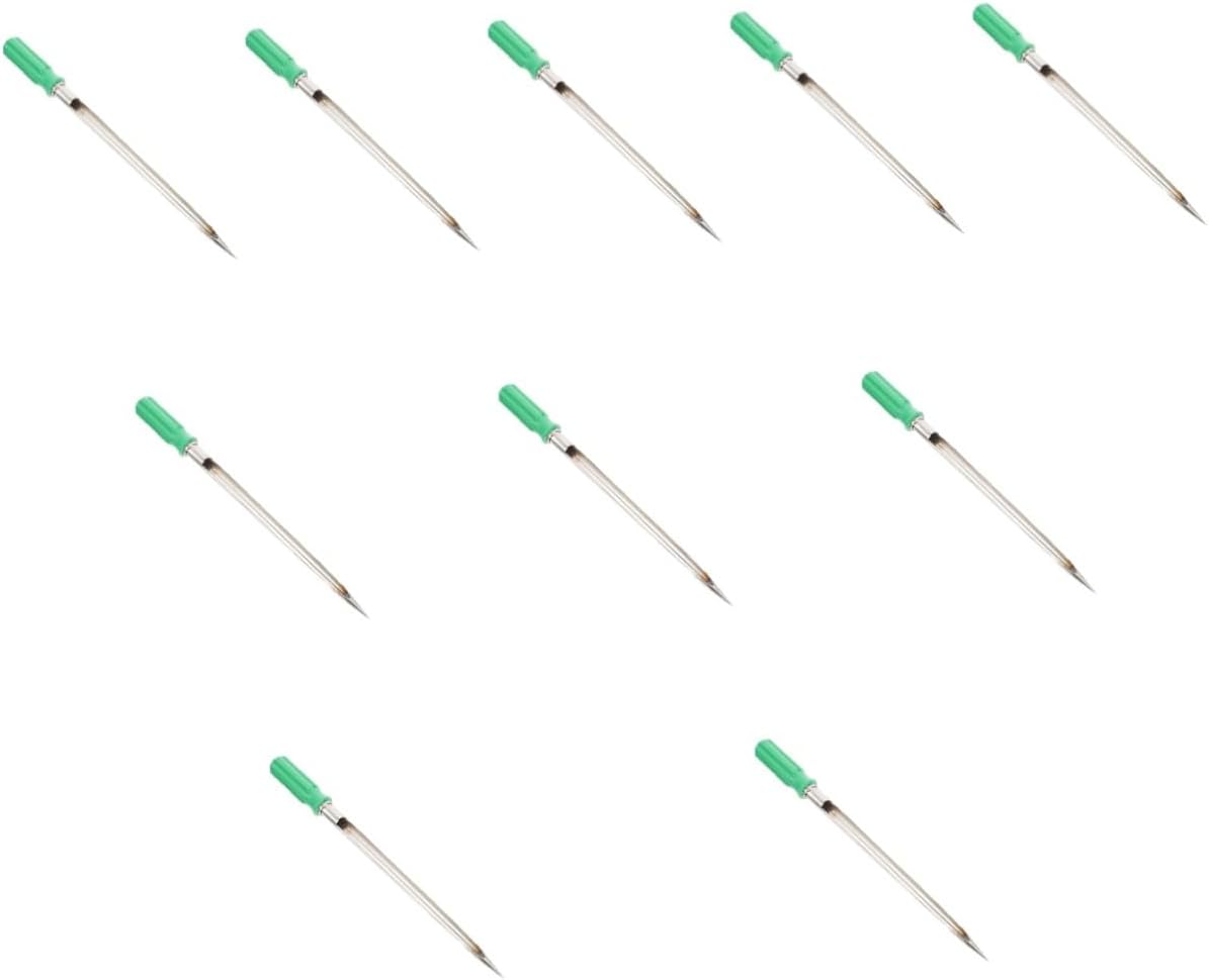 Mikikit 10pcs Stainless Steel Grain Probe Sampler Plastic Handle for Accurate Outdoor Testing of Rice Corn and Sorghum and Easy to Operate Compact Design for Professional and Personal Use